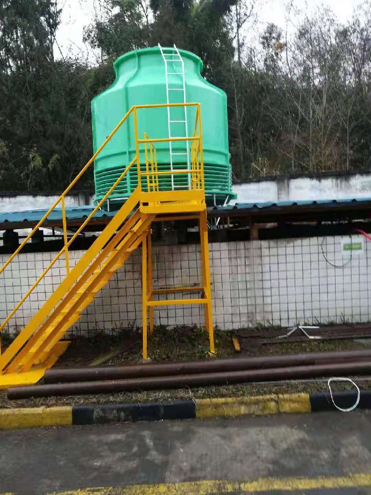 德阳广汉某机械设备厂圆形逆流冷却塔100吨*1台